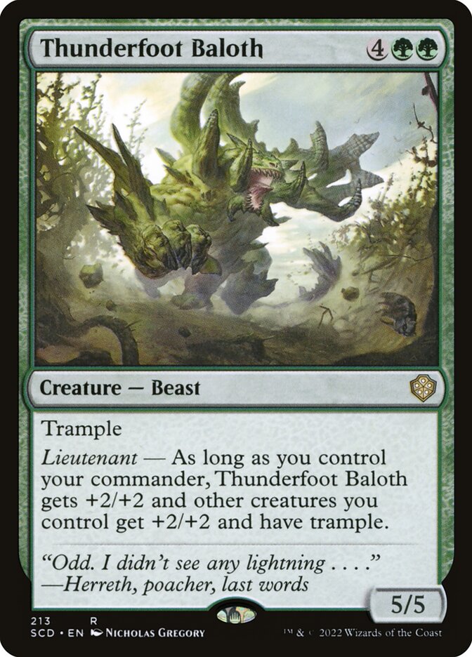 Thunderfoot Baloth scd 213