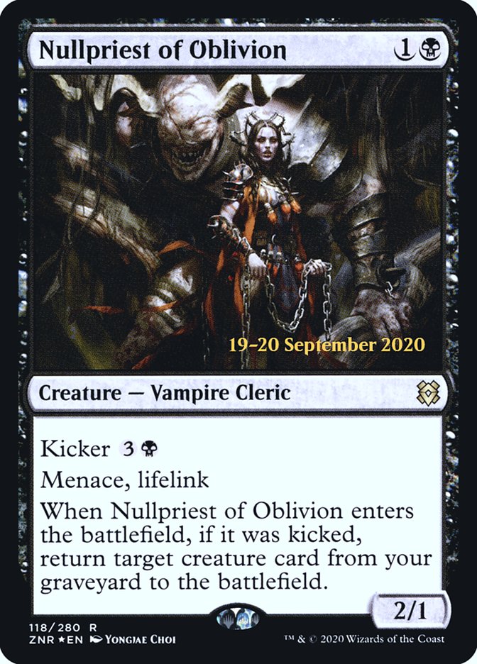 Nullpriest of Oblivion pznr 118s