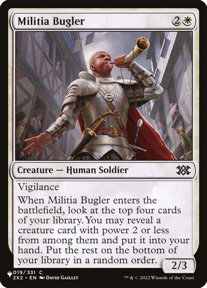 Militia Bugler plst 2X2-19