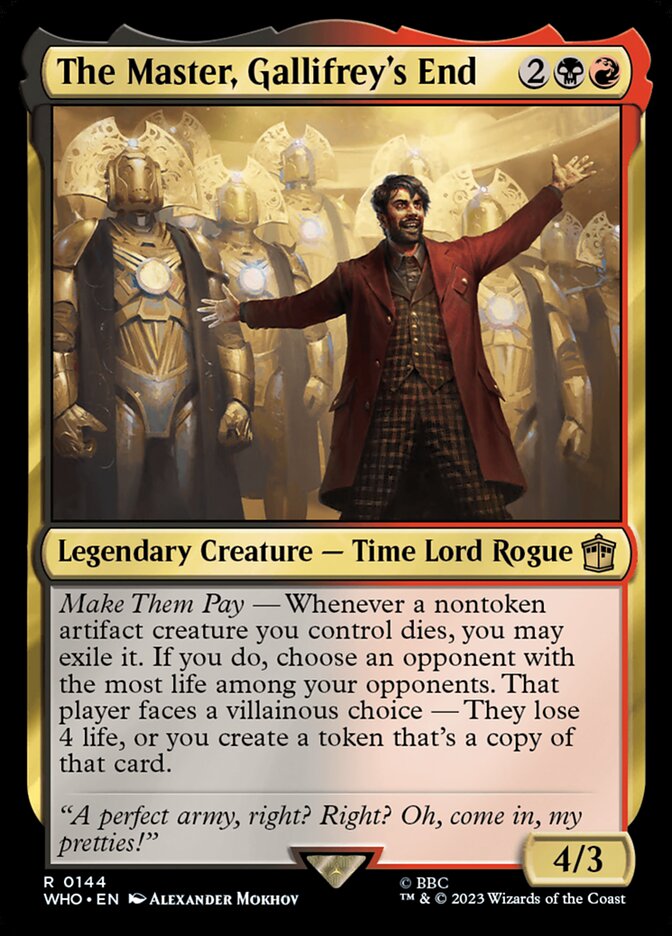 The Master, Gallifrey's End who 144