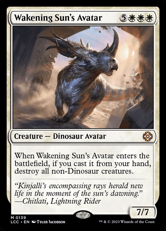 Wakening Sun's Avatar lcc 139