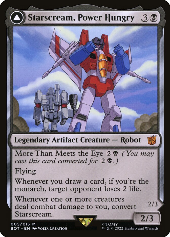Starscream, Power Hungry // Starscream, Seeker Leader bot 5