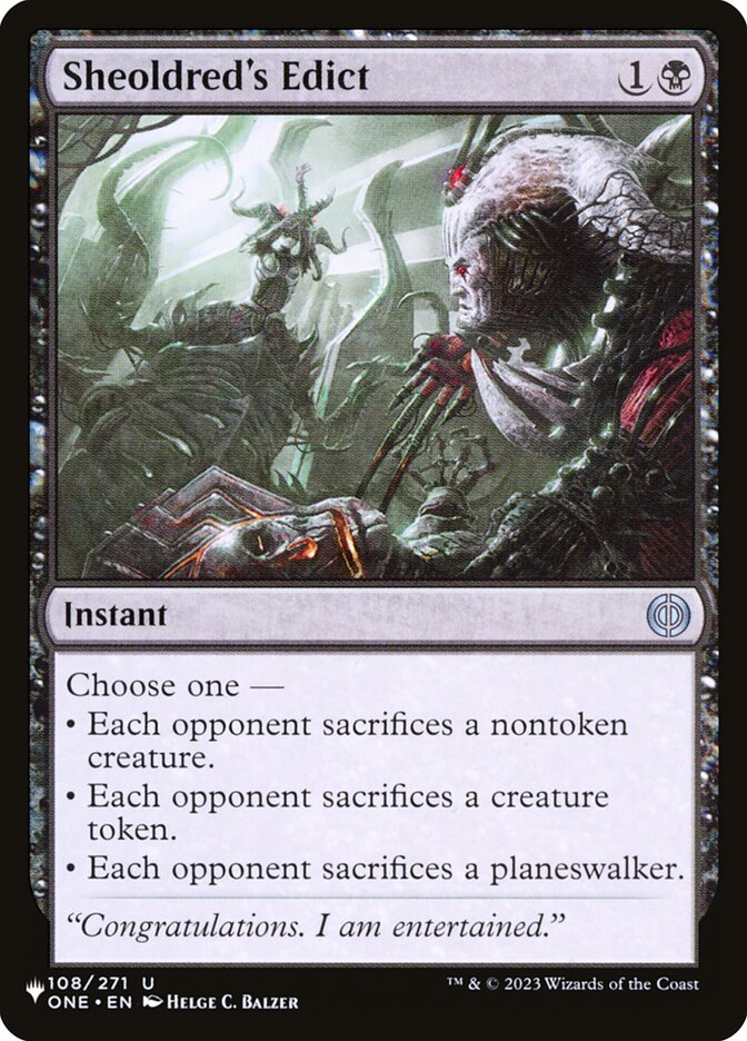 Sheoldred's Edict plst ONE-108