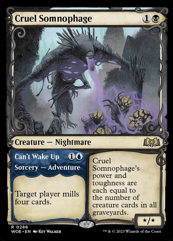 Cruel Somnophage // Can't Wake Up  Moon MTG