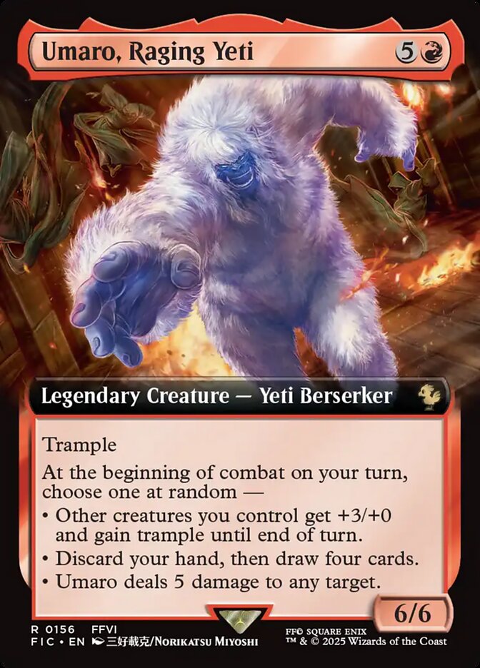 Umaro, Raging Yeti fic 156