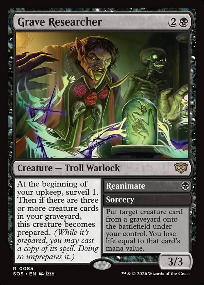 Grave Researcher // Reanimate sos 85