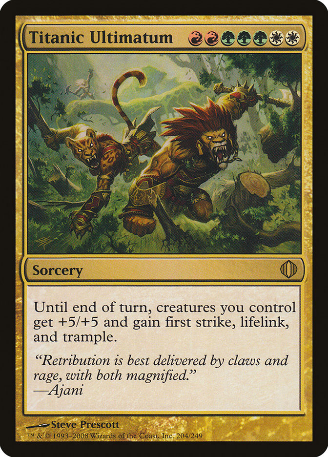 titanic mtg card Growth AP WolfSkullJack Art Target creature gets +4/+4 until end of turn. Titanic Pelagosaur | Magic: the