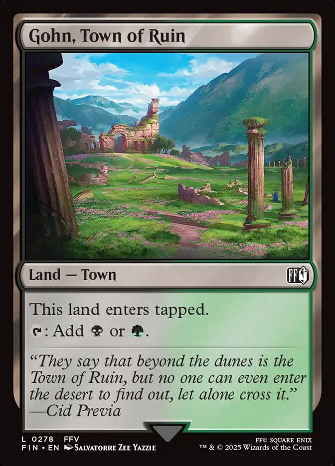 Gohn, Town of Ruin fin 278