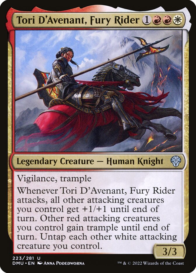Tori D'Avenant, Fury Rider dmu 223
