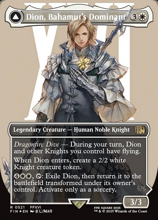 Dion, Bahamut's Dominant // Bahamut, Warden of Light fin 521