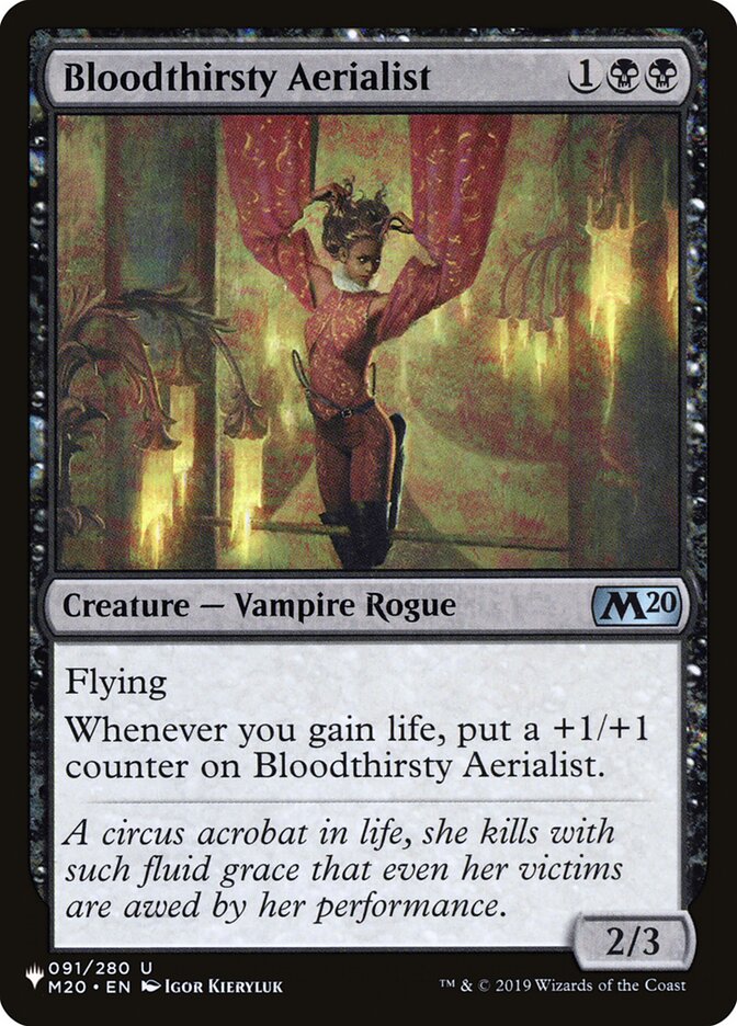 Bloodthirsty Aerialist plst M20-91