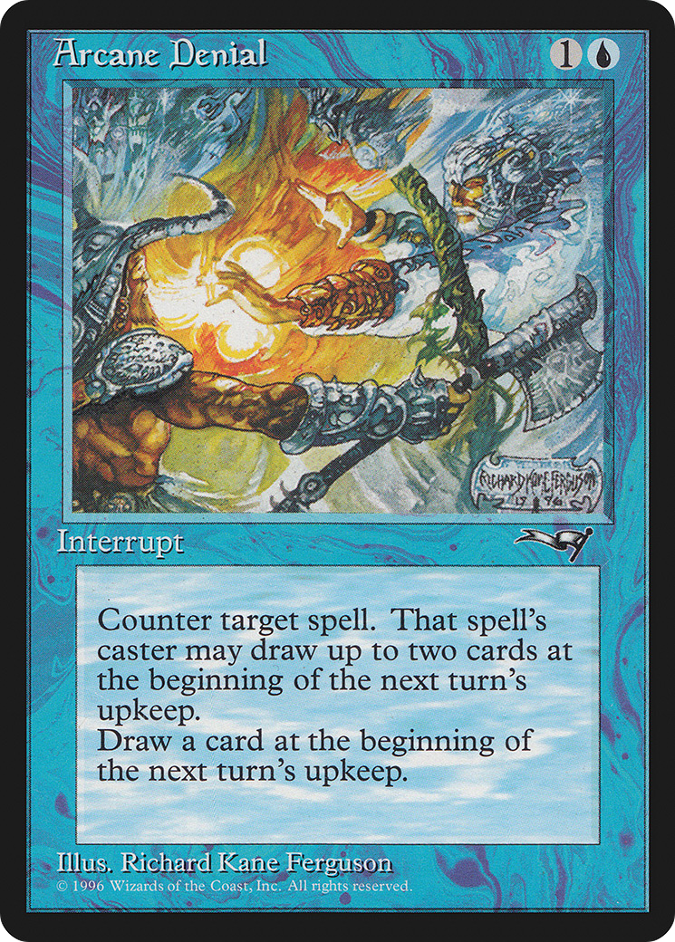 arcane card mtg Arcane Denial - MTG Single Card