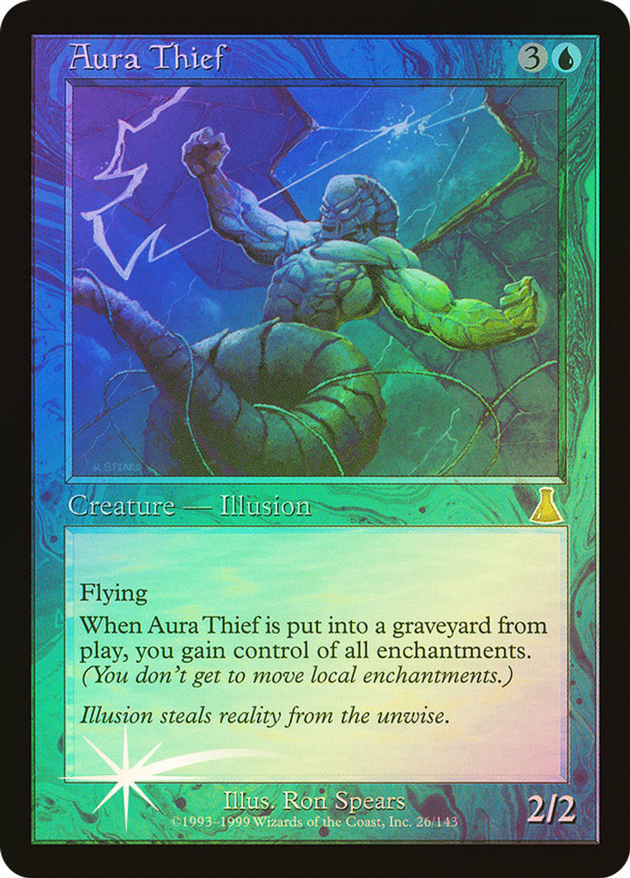 don't move mtg card Aura Thief (UDS Foil) Single MTG Card – Moon MTG