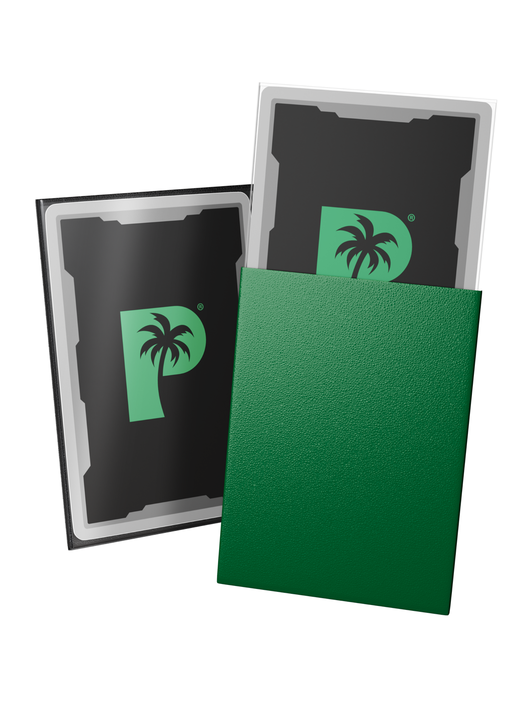 Palms Off - Blackout Deck Sleeves - Standard Size - Green