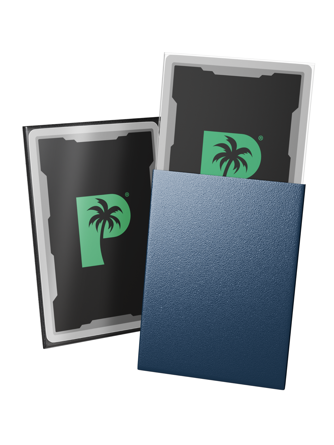 Palms Off - Blackout Deck Sleeves - Standard Size - Navy