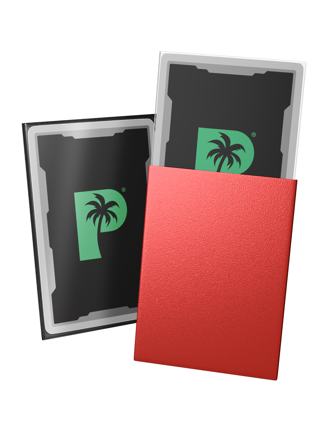 Palms Off - Blackout Deck Sleeves - Standard Size - Red