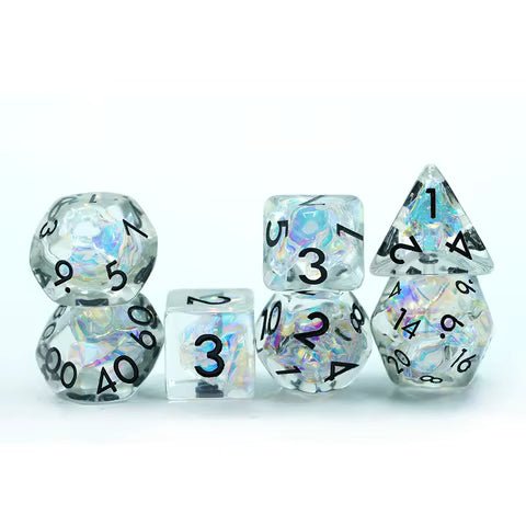 Crystal Resin Dice Set