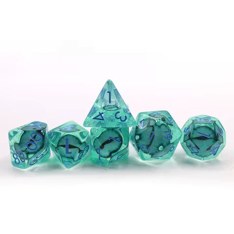 Blue Eye Resin Dice Set