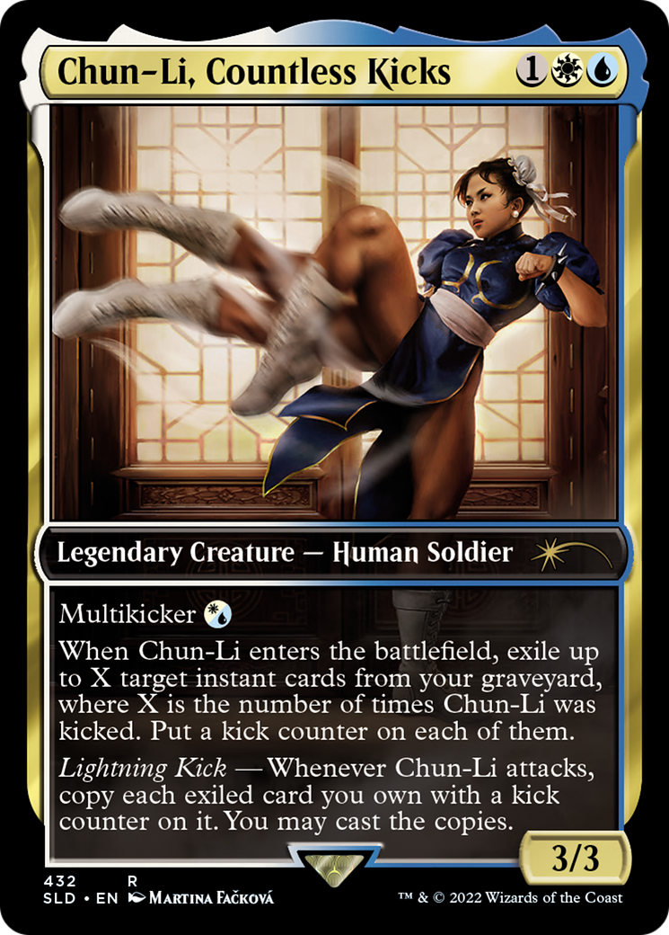 Chun-Li, Countless Kicks Single MTG Card Moon MTG Chun-Li, Countless Kicks Single MTG Card Moon MTG