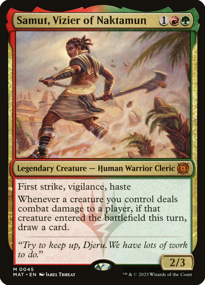 Samut, Vizier of Naktamun mat 45
