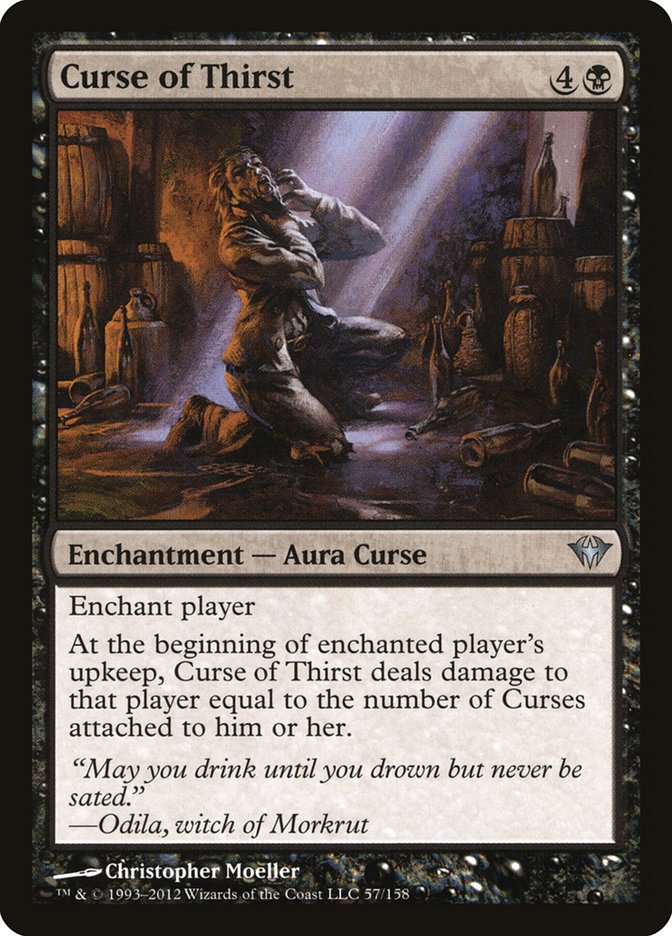 mtg curse cards Curse of Thirst