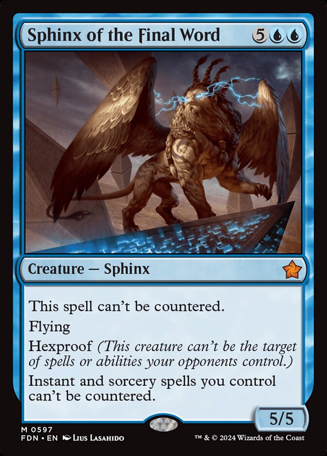 Sphinx of the Final Word fdn 597