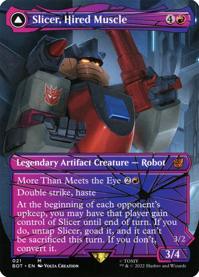 Slicer, Hired Muscle // Slicer, High-Speed Antagonist bot 21