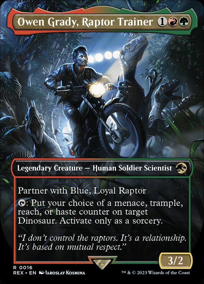 Owen Grady, Raptor Trainer rex 16