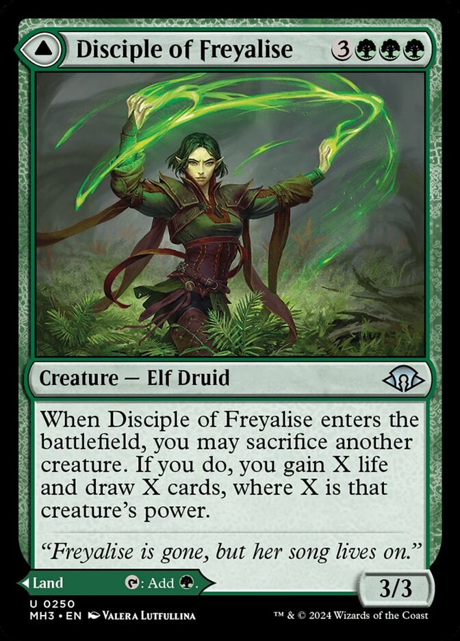 Disciple of Freyalise // Garden of Freyalise mh3 250