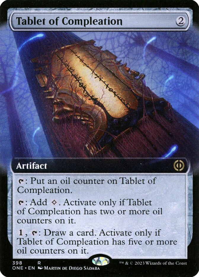 mtg oil counter cards Tablet of Compleation – Moon MTG