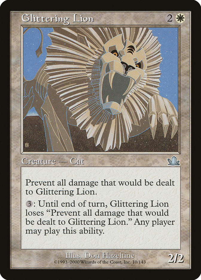 mtg lion cards Glittering Lion - MTG Single Card