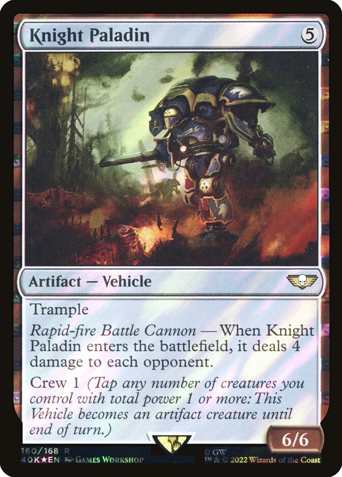 Knight Paladin 40k 160★