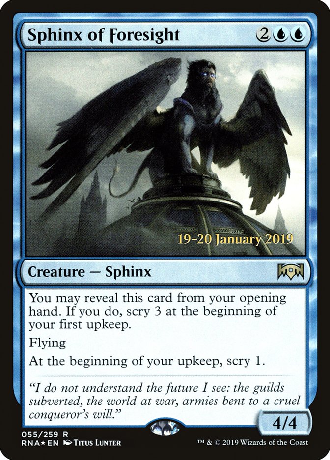 Sphinx of Foresight prna 55s