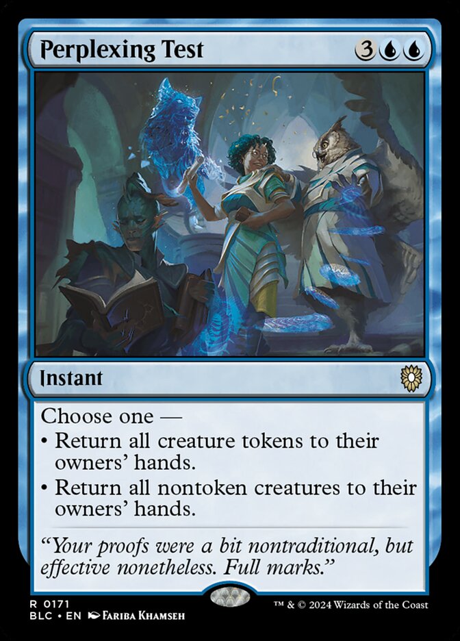 Perplexing Test blc 171