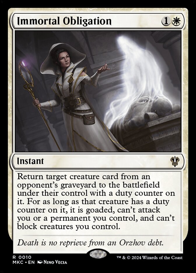 Immortal Obligation mkc 10