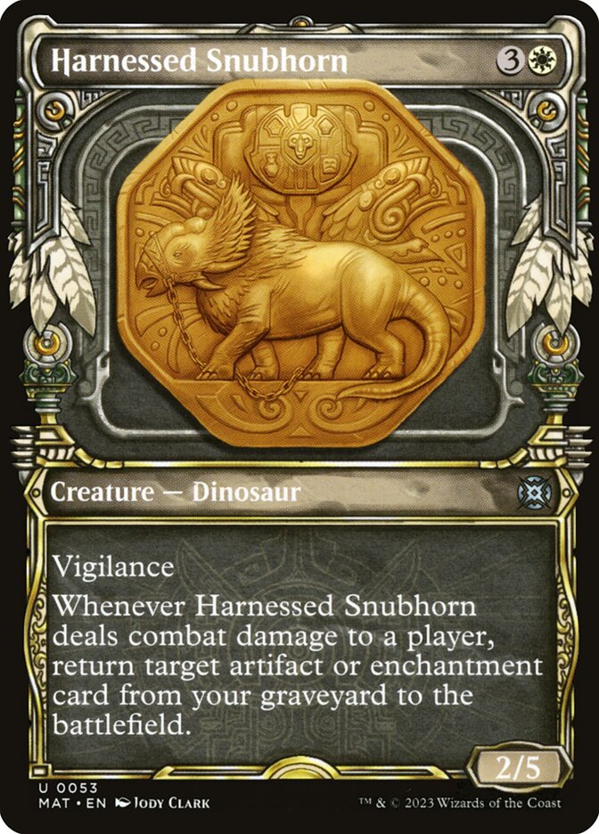 Harnessed Snubhorn mat 53
