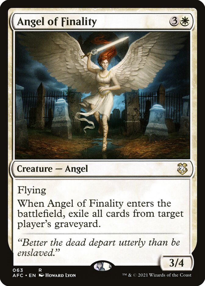 Angel of Finality afc 63