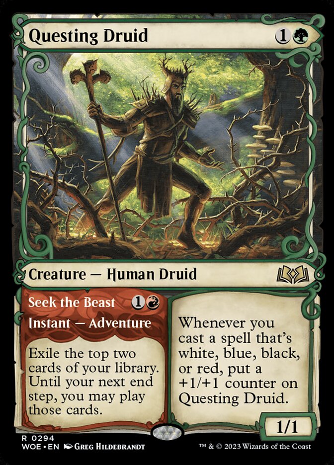 Questing Druid // Seek the Beast Questing Druid // Seek the Beast