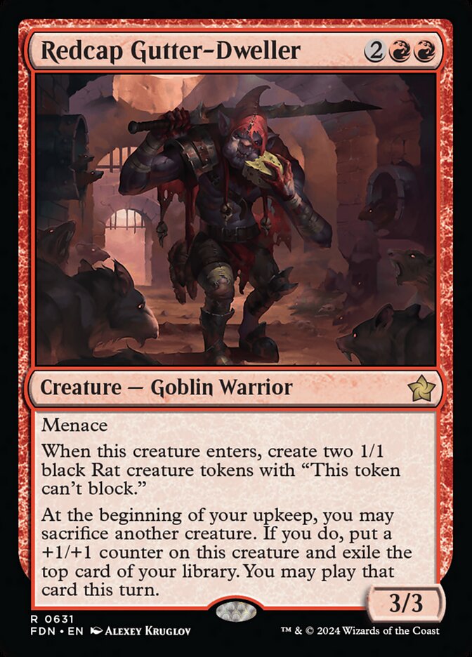 Redcap Gutter-Dweller fdn 631