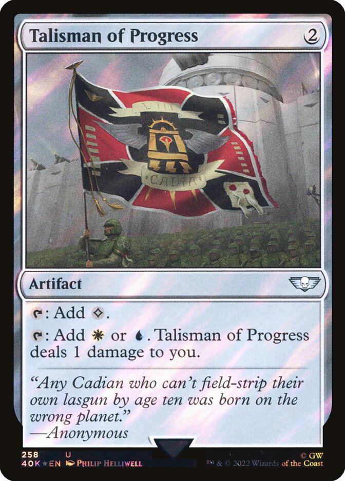 Talisman of Progress 40k 258★