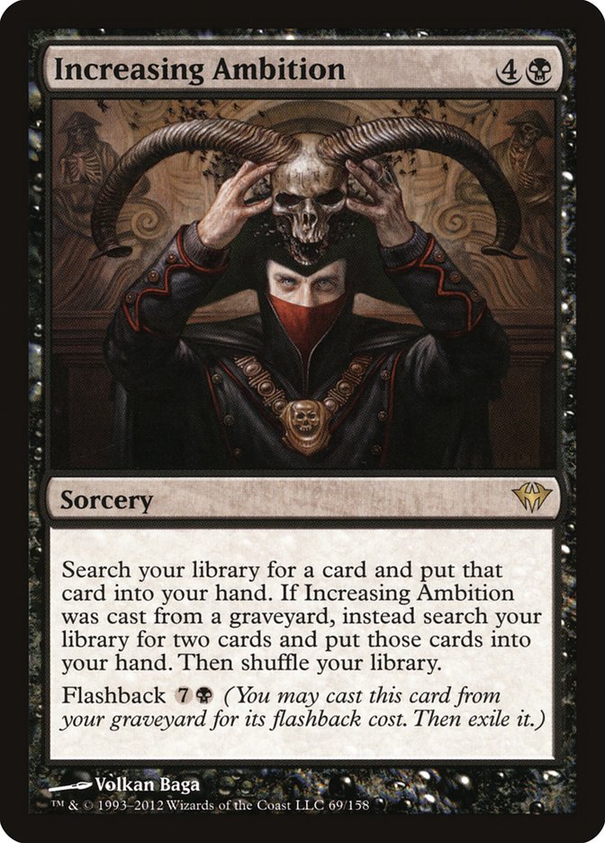 mtg search library for a card Increasing Ambition