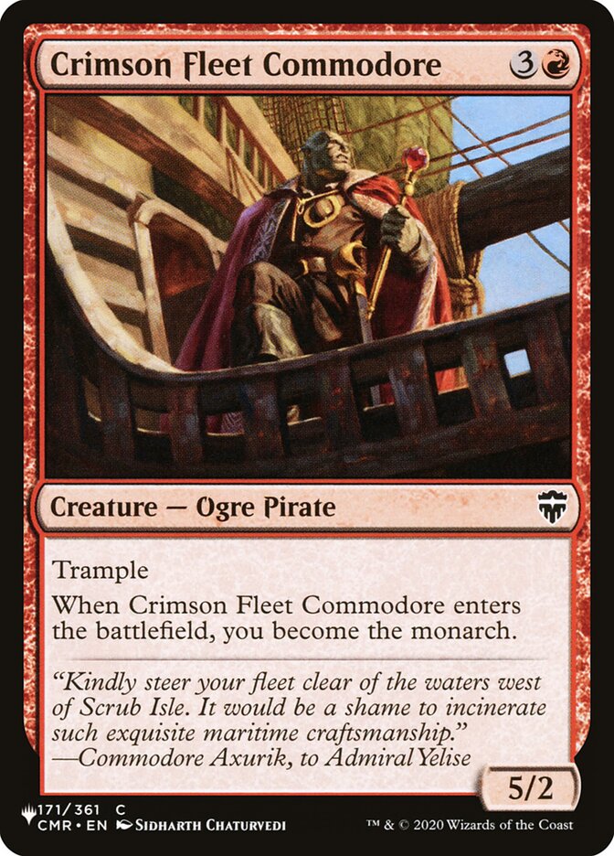Crimson Fleet Commodore plst CMR-171