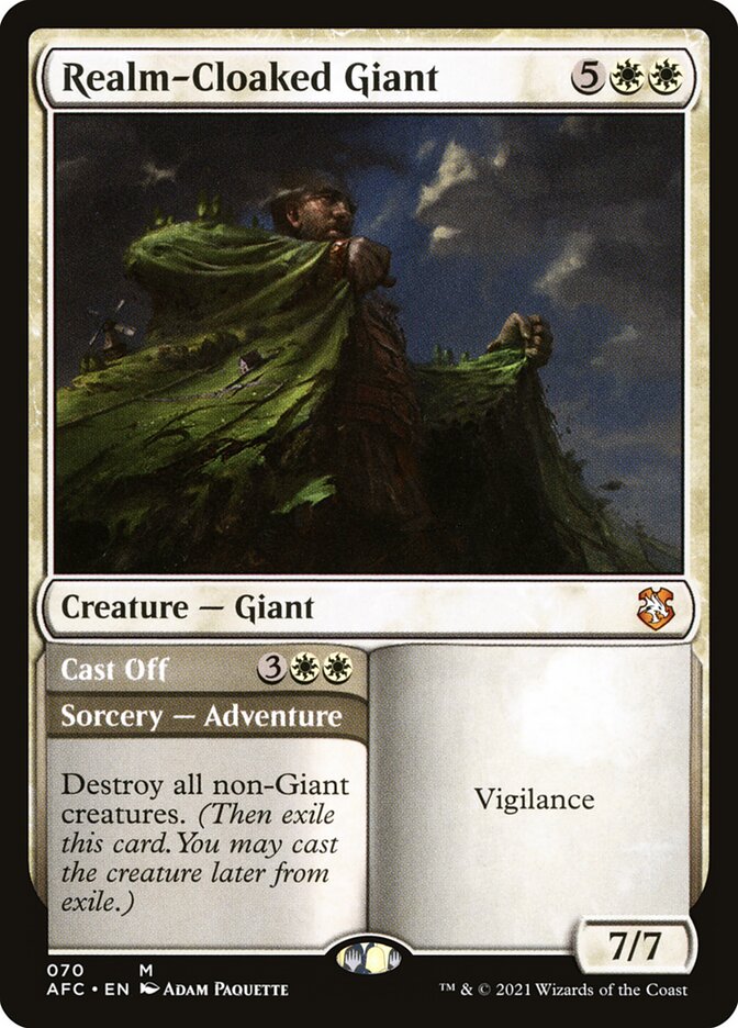 Realm-Cloaked Giant // Cast Off afc 70