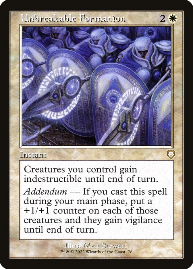 Unbreakable Formation brc 78