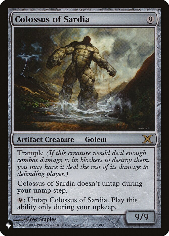 Colossus of Sardia plst 10E-317
