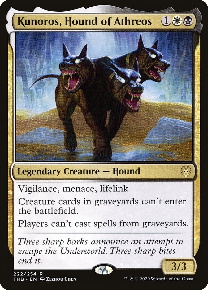 Kunoros, Hound of Athreos Moon MTG Kunoros, Hound of Athreos Moon MTG