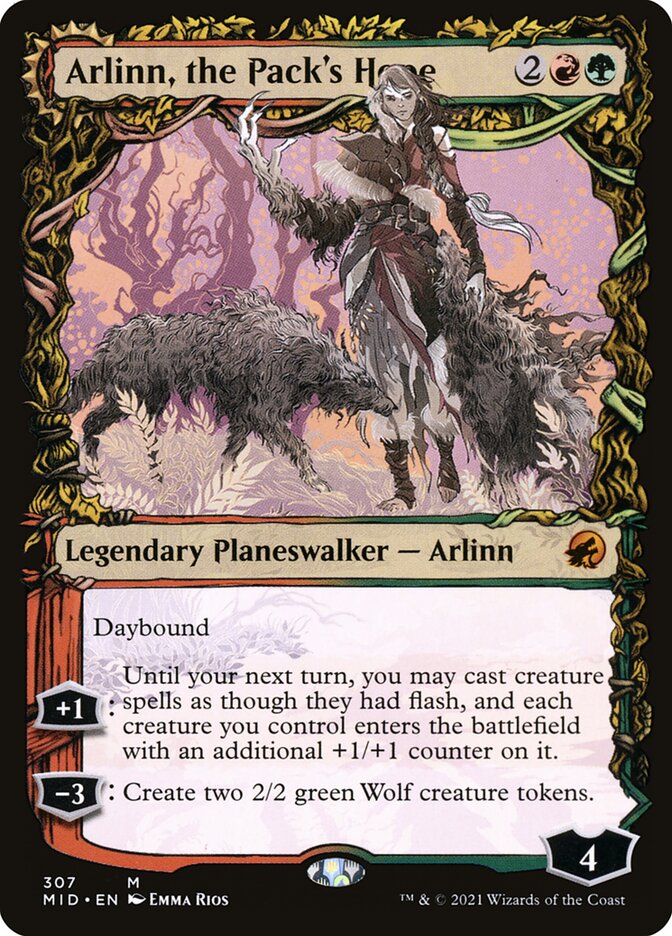 Arlinn, the Pack's Hope // Arlinn, the Moon's Fury mid 307