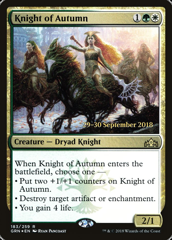 Knight of Autumn pgrn 183s