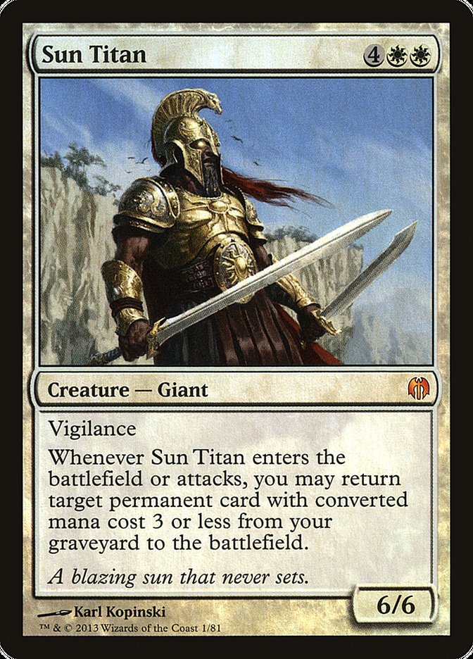 card titan mtg Sun Titan - MTG Single Card