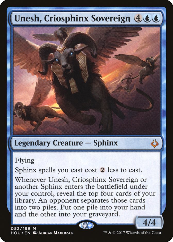 Unesh, Criosphinx Sovereign hou 52